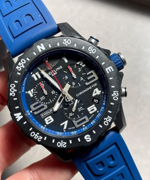 Endurance pro OGF 44mm Black dial Blue Rubber Strap quartz movement - Image 2