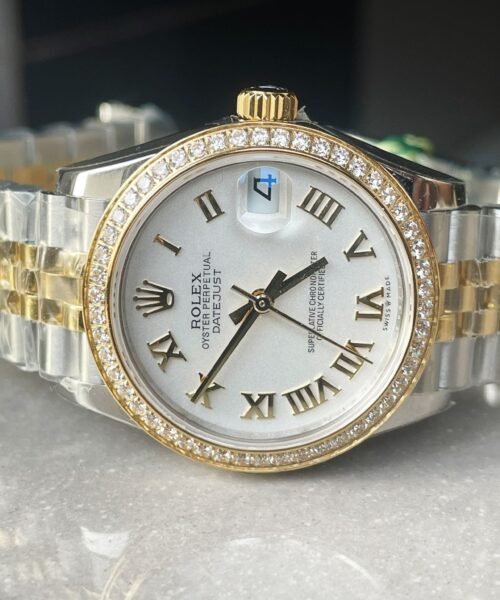 Datejust 31mm 278273 YG/SS White Dial Diamond Bezel on YG/SS Jubilee Bracelet - Image 8