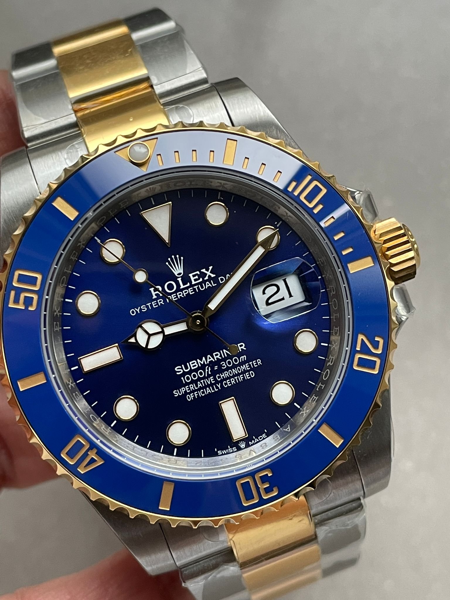 Submariner 116613 LB SS/YG Bluesy Blue Ceramic 904L Steel VSF 1:1 Best Edition Blue Dial VS3235 - Image 4