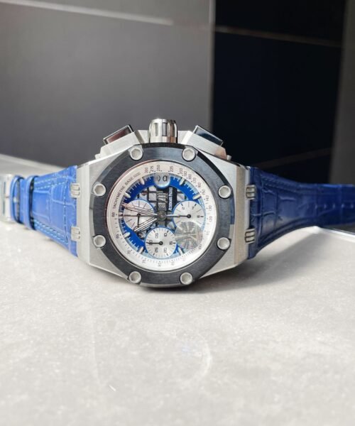 Royal Oak Offshore Rubens Barrichello Ii 26078PO Blue Dial Blue leather Strap - Image 8
