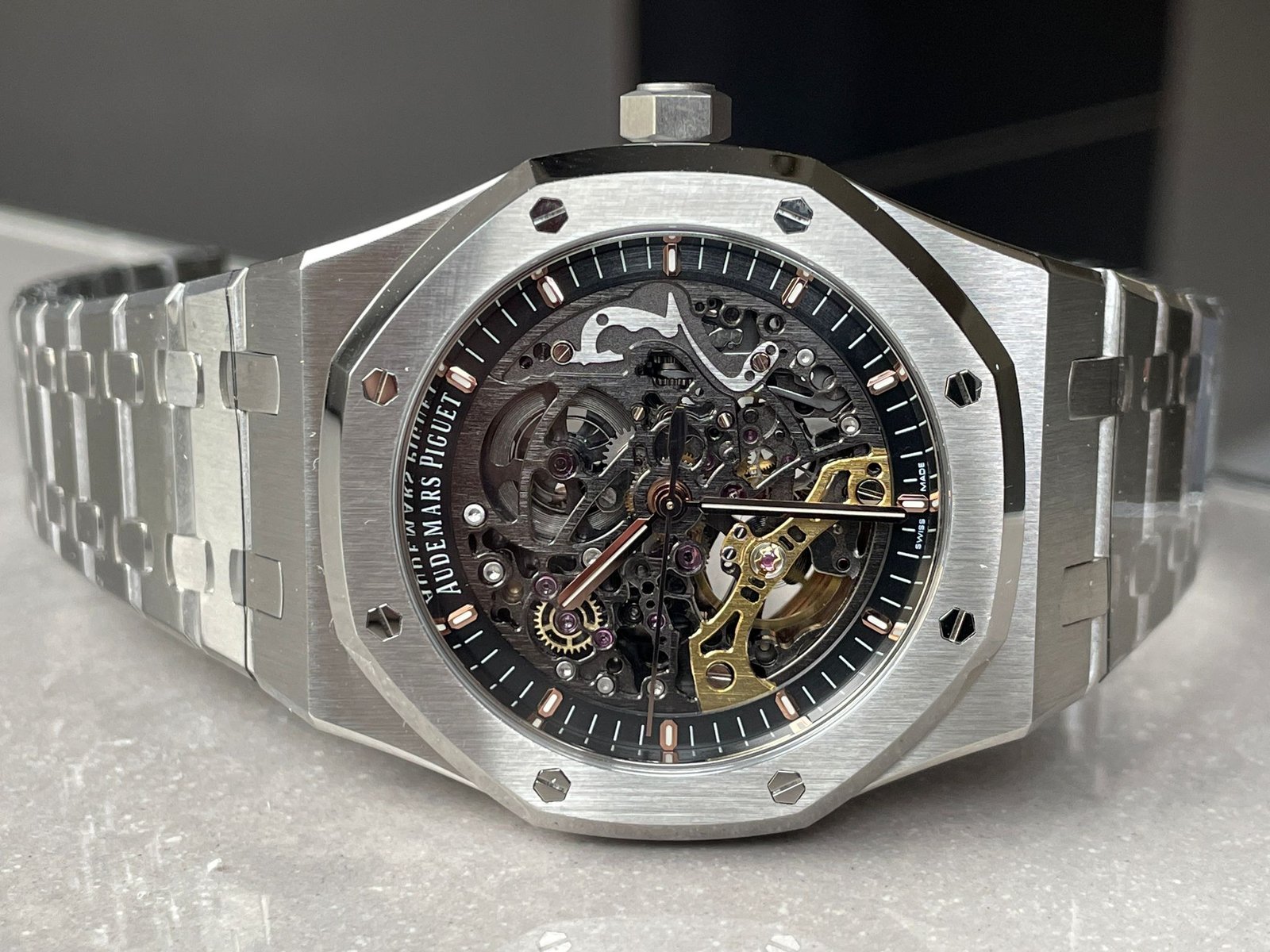 Royal Oak 41mm Openworked 15407 SS APSF 1:1 Best Edition on SS Bracelet A3132 - Image 3