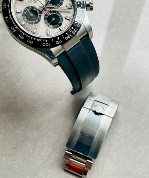 Daytona Grey Silver BTF 1:1 Best Edition 904L Steel Silver/Black Dial on Oysterflex Strap A4130 - Image 18