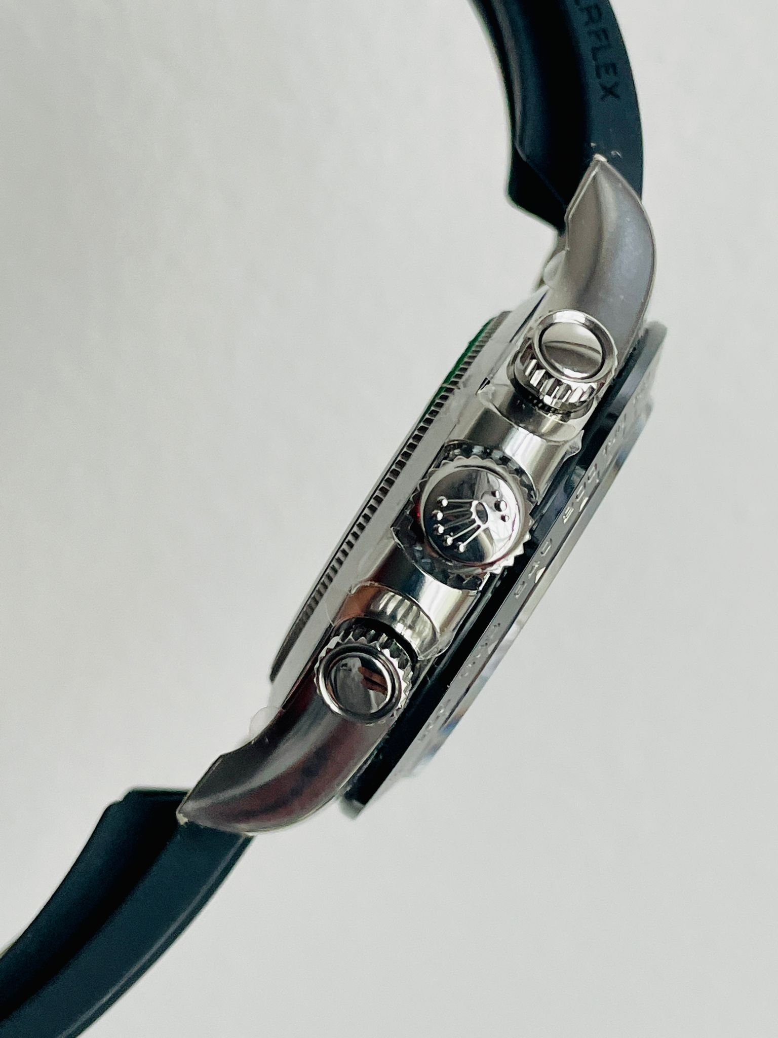 Daytona Grey Silver BTF 1:1 Best Edition 904L Steel Silver/Black Dial on Oysterflex Strap A4130 - Image 12
