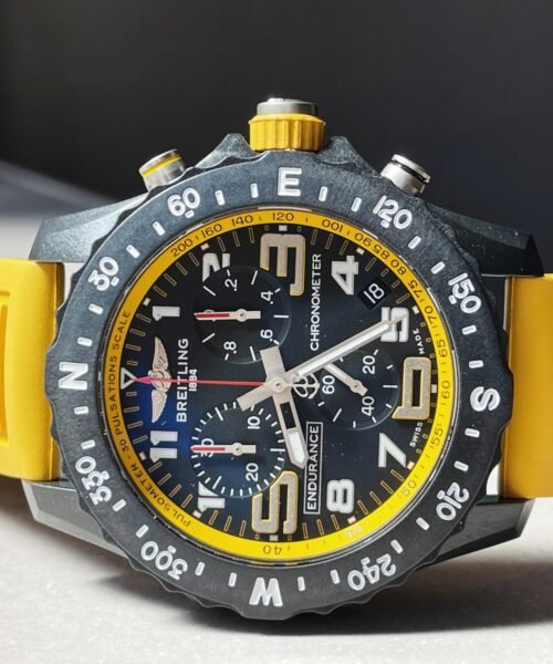 Endurance pro OGF 44mm Black dial Yellow Rubber Strap quartz movement - Image 5