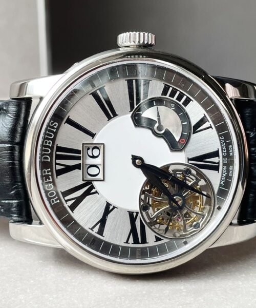 RB HOMMAGE TOURBILLON RDDBHO0558 WHITE DIAL ON BLACK LEATHER STRAP. - Image 11