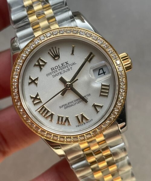 Datejust 31mm 278273 YG/SS White Dial Diamond Bezel on YG/SS Jubilee Bracelet - Image 6