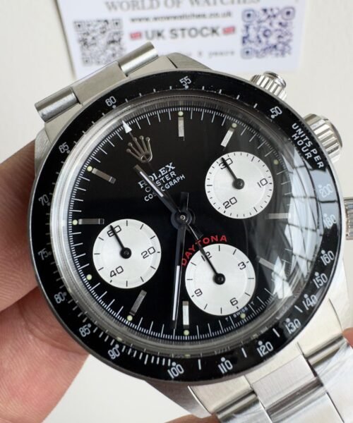 Daytona 6263 SS JKF Best Edition Black Dial White Subdials Black Tachymeter Bezel on SS Bracelet Venus 75 - Image 2