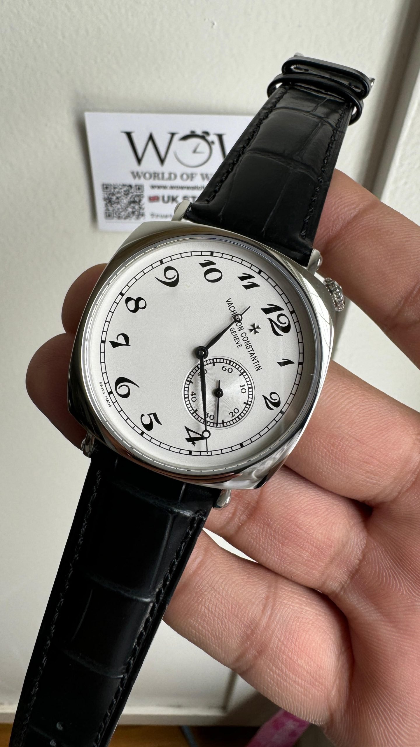 Historiques 40mm American 1921 Black leather White dial SS case Manual winding - Image 2