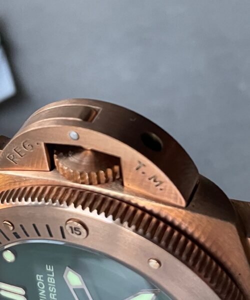 PAM382 N Bronzo VSF 1:1 Best Edition on Green dial on Brown Distressed Calfskin Strap P.9000 - Image 12