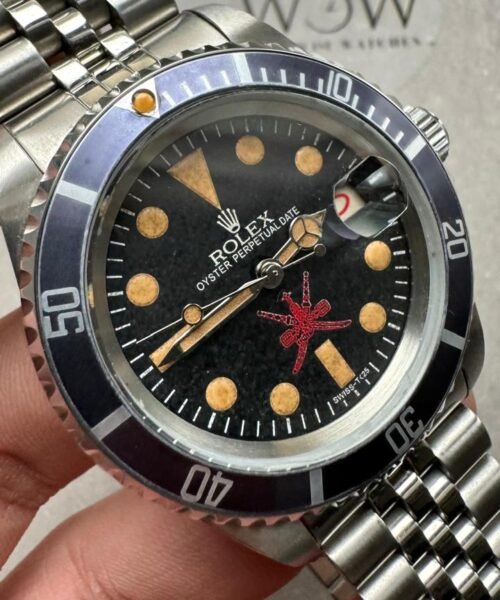 Vintage Submariner 40mm Date Kahanjar / Oman Black dial Jubilee strap Custom made A2824 - Image 2