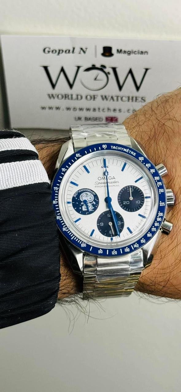 Speedmaster Professional "Silver Snoopy Award" 50th Anniversary N1F 1:1 Best Edition A3861 on Style01 Bracelet - Image 2