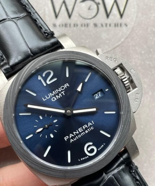 Luminor GMT PAM01279 TI Blue Dial Stick on Leather Strap VSF P9010 - Image 6