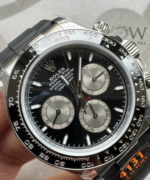 2023 Daytona 126500 QF 1:1 Best Edition 904L Steel Black Dial on SS Braclet SA4131 - Image 3