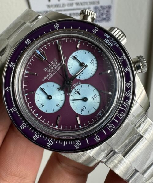 Daytona SS ADGF Best Edition Burgundy / Purple Dial on SS Bracelet SA4130 - Image 4