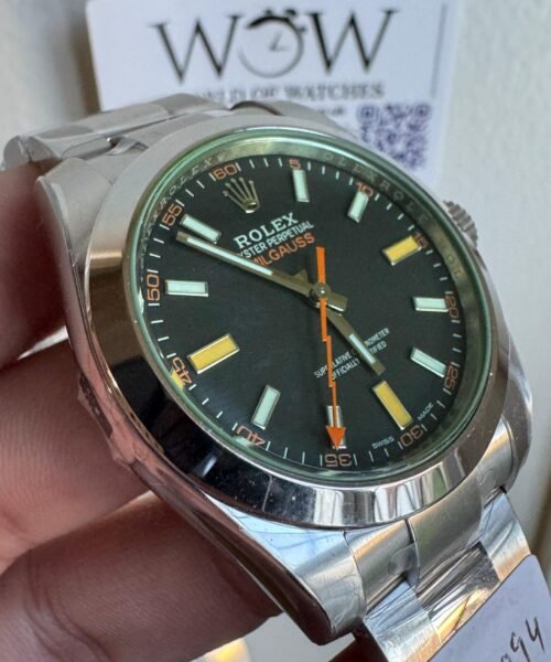 Milgauss 116400GV VSF 1:1 Best Edition 904L Steel Green Dial on SS Bracelet VS3131 - Image 2