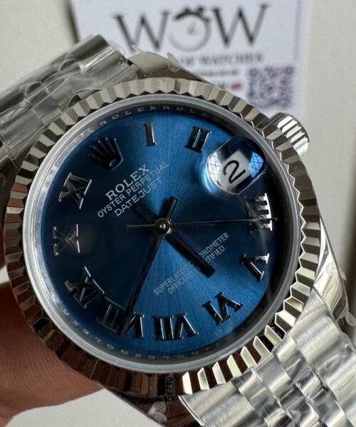 Datejust 31mm SS WF Best edition 904L Steel Blue dial Roman markers - Image 3