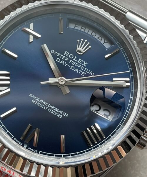 DayDate 40mm 228239 GMF 1:1 Gain Weight SS/tungsten Blue Dial Roman Markers on President Bracelet A3255 - Image 6