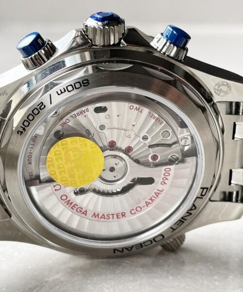 Seamaster 300M Chrono SS OMF 1:1 Best Edition Blue Dial on SS Bracelet A9900 - Image 7