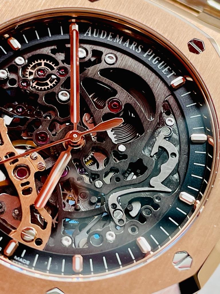 Royal Oak 41mm Openworked 15407 RG APSF 1:1 Best Edition on RG Bracelet A3132 - Image 8