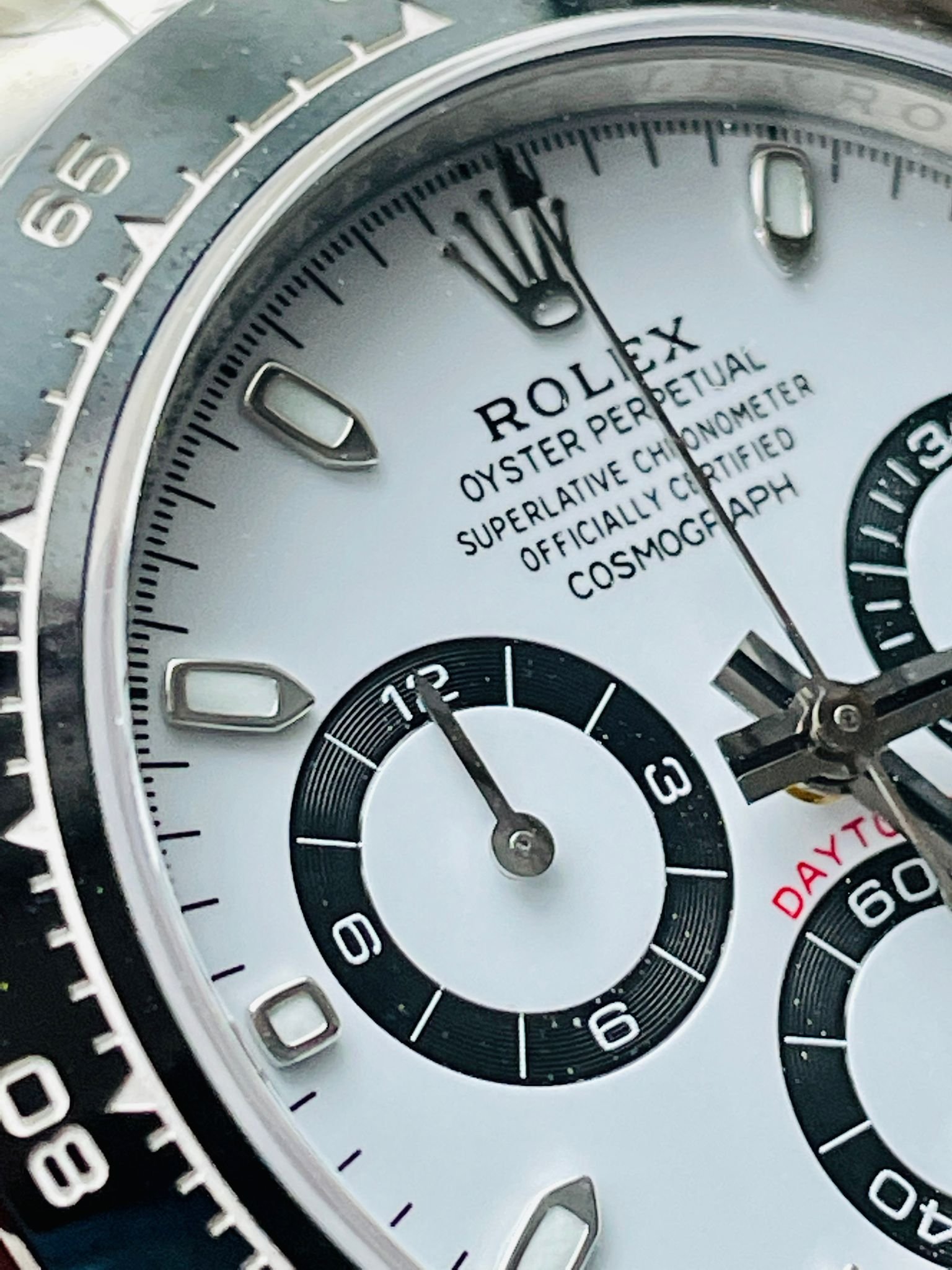 Daytona 116500 1:1 PANDA Best Edition CF 904L SS Case and Bracelet White Dial CLEAN FACTORY - Image 9