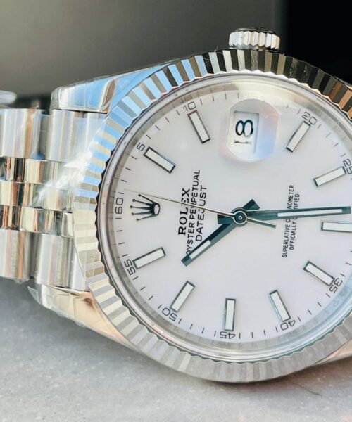 DateJust 41 SS VS Factory 1:1 Best Edition 904L Steel White Dial on SS Jubilee bracelet - Image 4