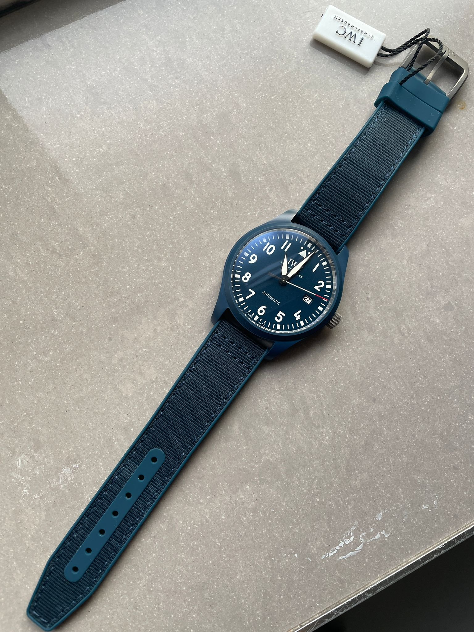 Pilot’s Watch ‘Laureus Sport for Good’ Blue Ceramic M+F Best Edition on Blue Nylon Strap A2892 - Image 10