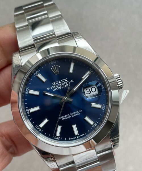 DateJust 41 126300 904L SS VSF Best Edition Blue Dial on Oyster Bracelet VS3235 - Image 4