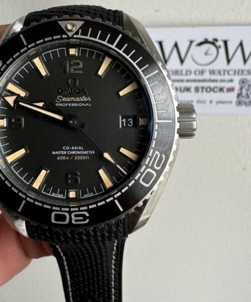 Planet Ocean 600M 43.5mm Black Ceramic Bezel SS VSF 1:1 Best Edition Gray Dial on Black Rubber Strap A8900 - Image 4