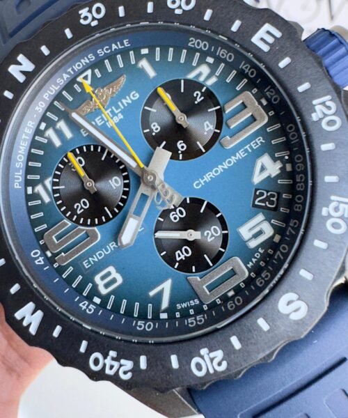 Endurance pro OGF 44mm Blue dial Dark Blue Rubber Strap quartz movement - Image 3