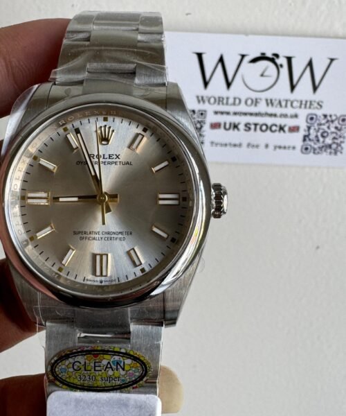 Oyster Perpetual 36mm 126000 904L SS Silver Dial Sticks on SS Oyster Bracelet Clean VR3230 - Image 3