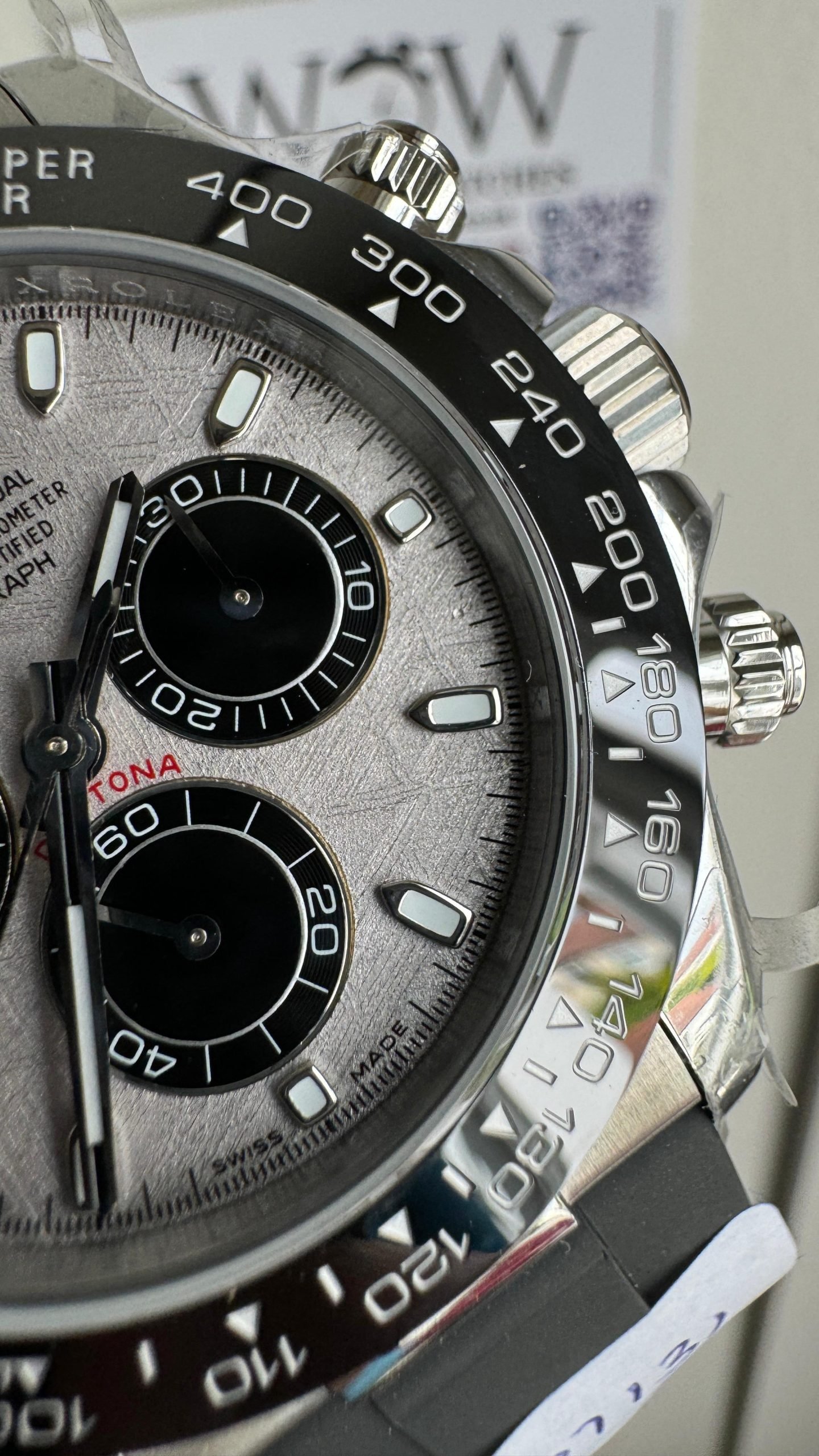 Daytona 116519 QF Edition Meteorite Dial on Oysterflex Strap SH4130 V3 (Gain Weight) - Image 3