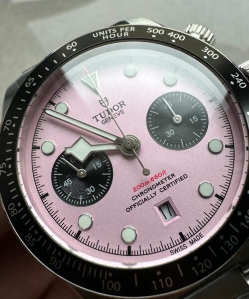 black bay 41mm Pink dial SS strap TWF A7750 - Image 4