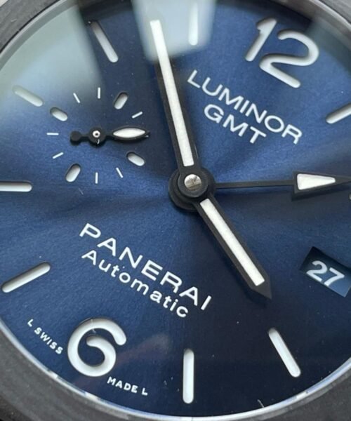 Luminor GMT PAM01279 TI Blue Dial Stick on Leather Strap VSF P9010 - Image 7