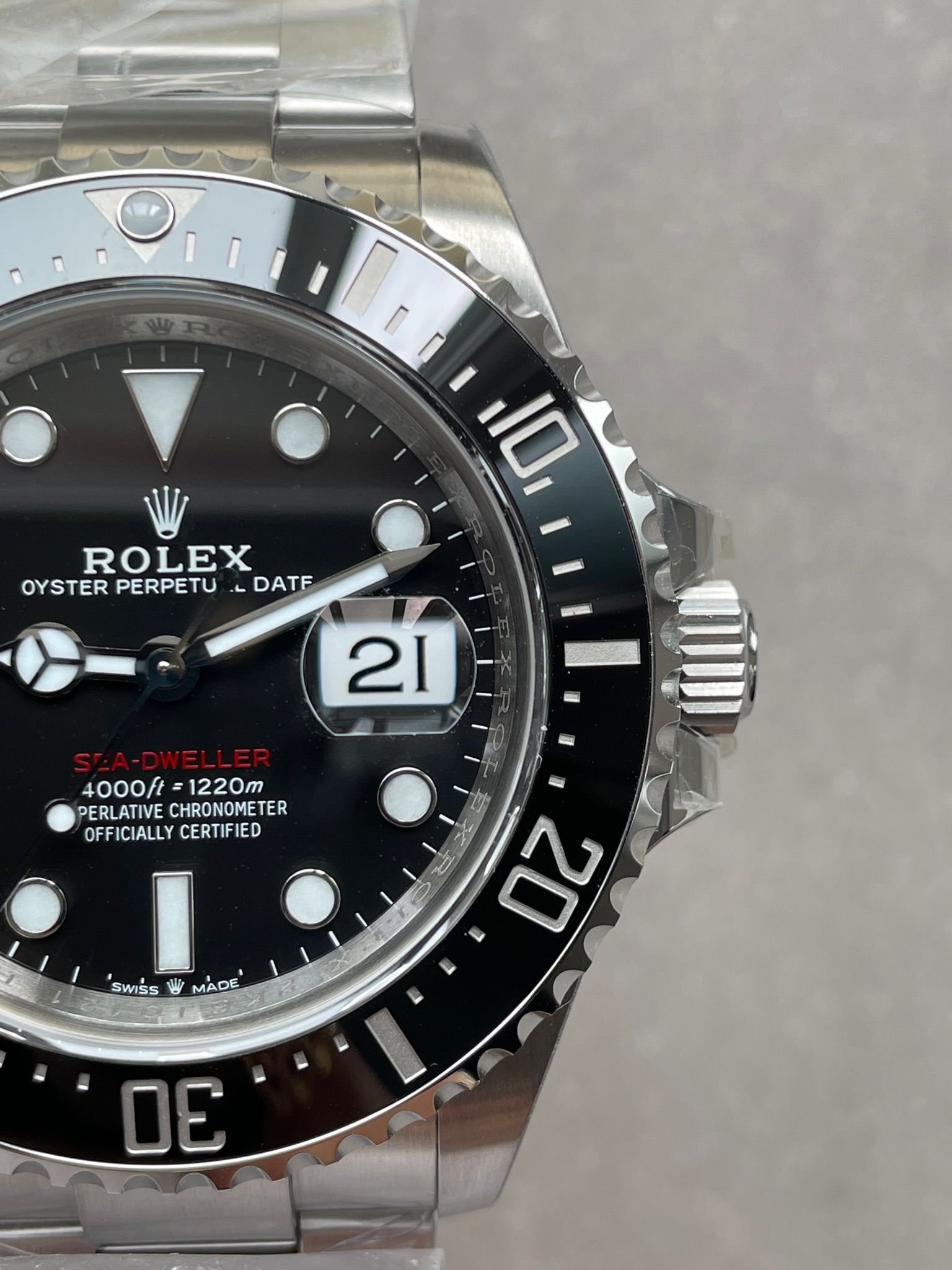 Sea-Dweller 43mm 126600 904L SS Black Dial on SS Bracelet VSF VS3235 - Image 6