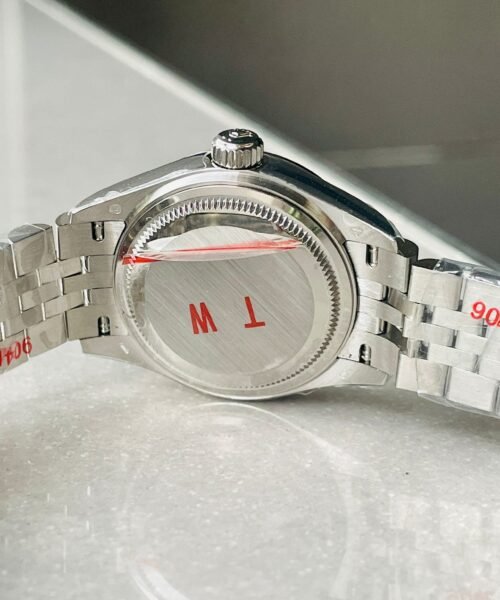 Datejust 28mm 904L SS Black Dial Diamond markers on SS Jubliee Bracelet - Image 9
