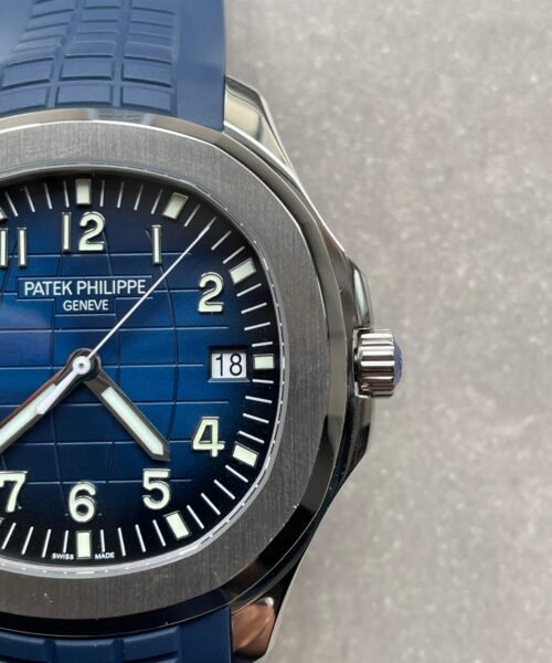 Aquanaut 5168G 42mm SS ZF 1:1 Best Edition Blue Dial on Blue Rubber Strap 324CS - Image 4