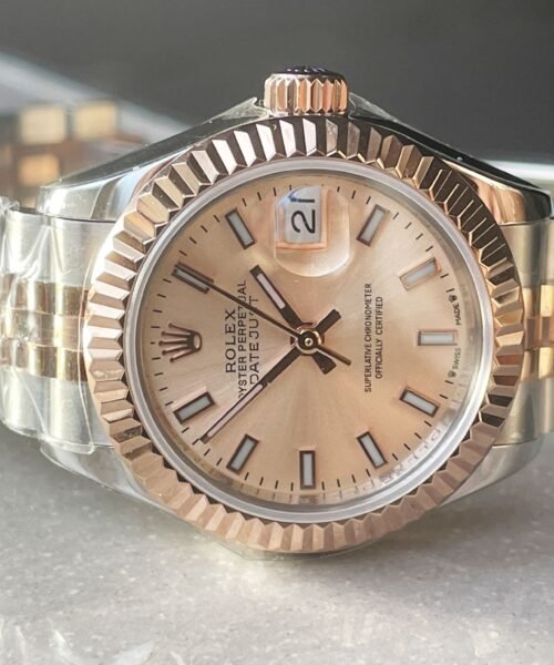 Datejust 28mm 904L RG/SS Champagne Dial on RG/SS Jubliee Bracelet A2671 - Image 5