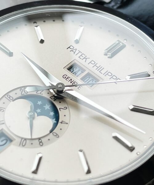 Annual Calendar Moonphase 5396 SS ZF 1:1 Best Edition White/Blue Dial on Black Leather Strap A324 - Image 8