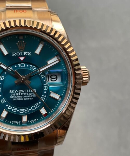 Sky-Dweller 326935 RG/SS Turquosi Dial on RG/SS Jubilee Bracelet Noob Asian 23J - Image 4