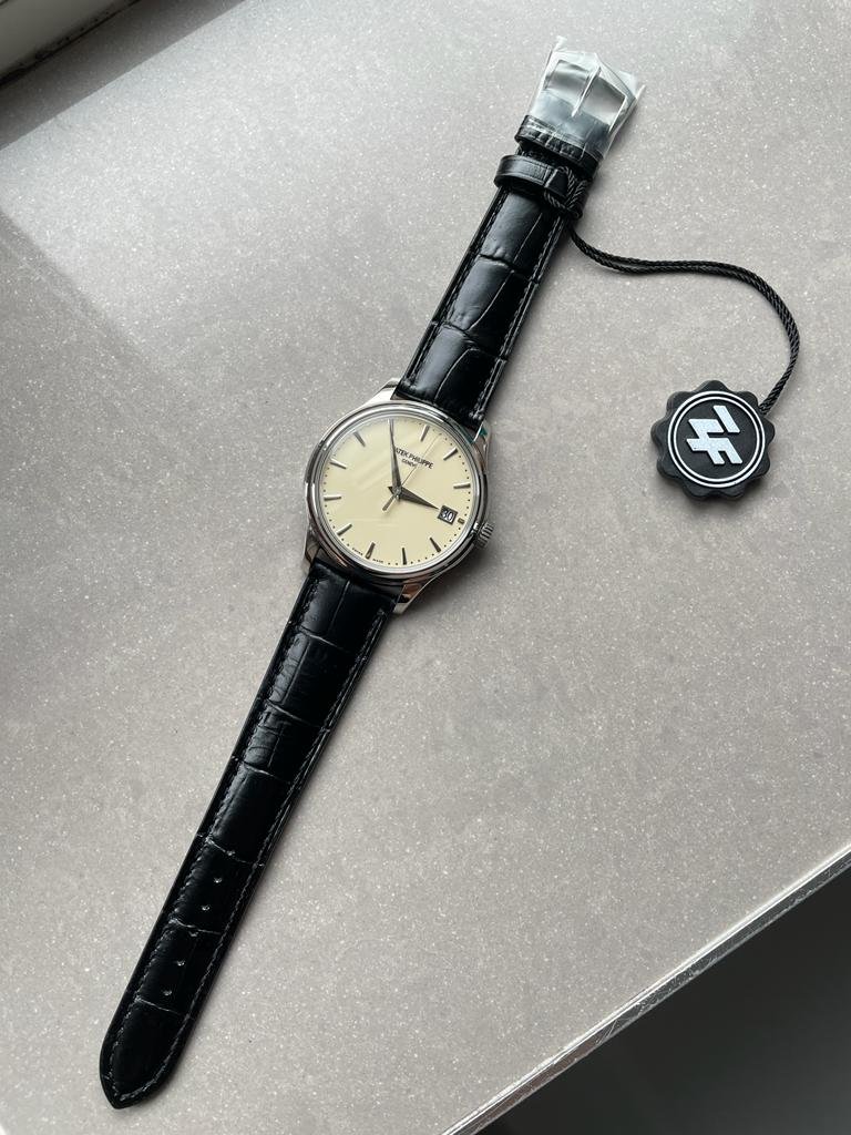 Calatrava ZF 5298p Date off White Dial SS bezel ZF factory - Image 5