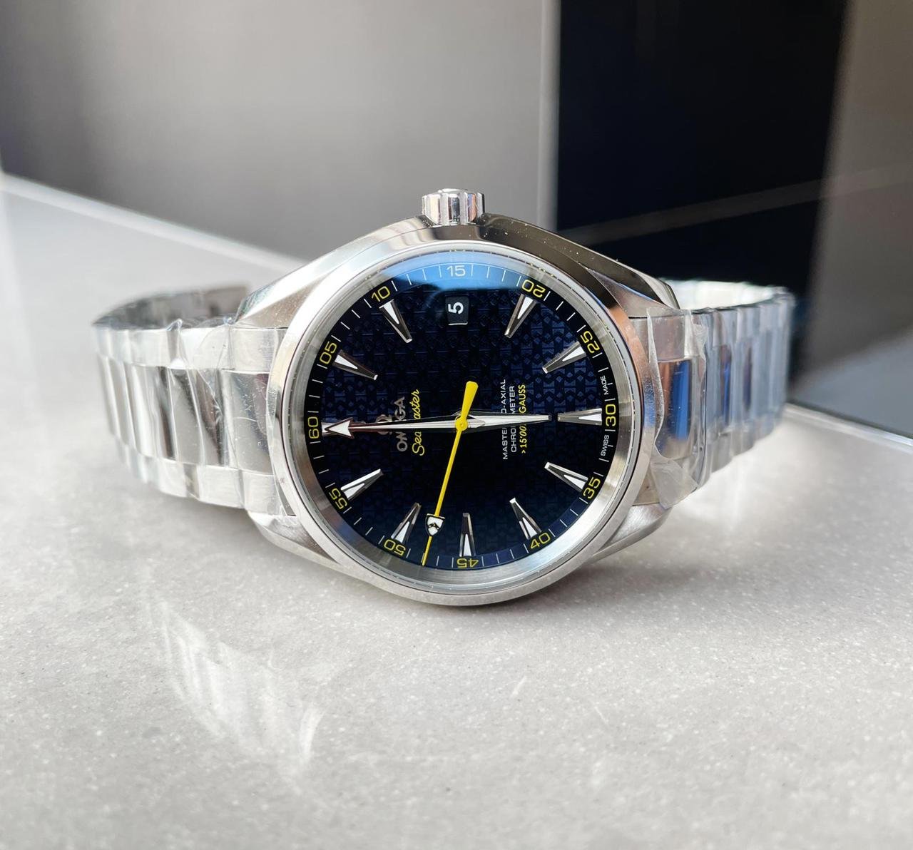 Aqua Terra 15007 Gauss VSF 1:1 Best Edition Blue Textured Dial on SS Bracelet A8507 V2 - Image 5