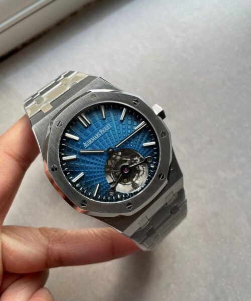 Royal Oak 26530 blue dial SS strap and SS bezel tourbillon R8 factory - Image 7