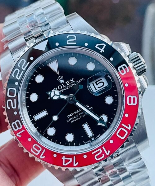 GMT Master II 16710 GMF V5 COLA 904L SS 1:1 RED BLACK Bezel Best Edition on Jubilee Bracelet - Image 2