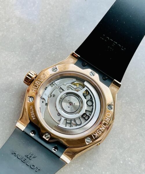 Big BangClassic Fusion Orlinski RG APSF 1:1 Best Edtion Facetd Black Dial on Black Rubber Strap A2892 to HUB1100 - Image 21