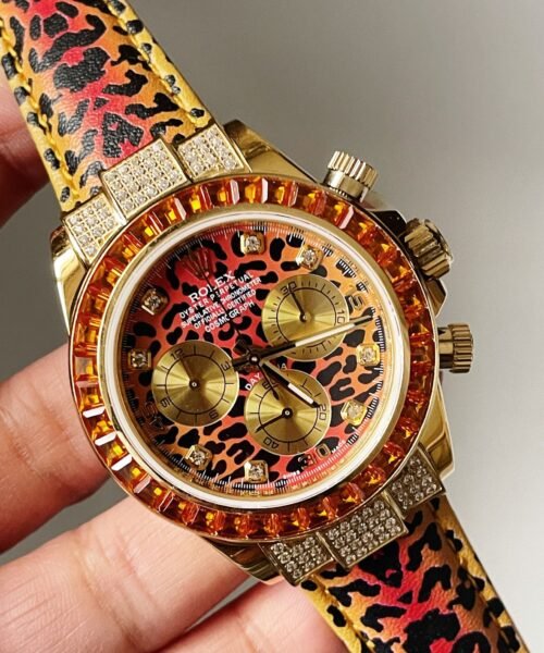 Daytona 116598 SACO 'Leopard' JH factory Leopard print Dial Leopard print Leather Strap - Image 5