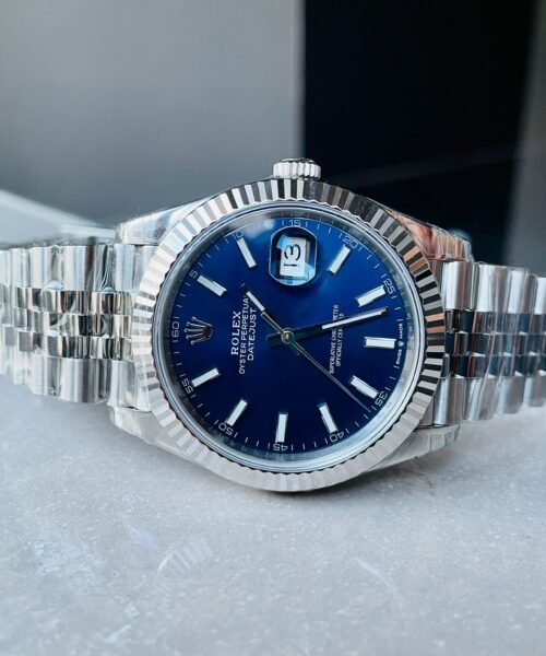 DateJust 41 SS VS Factory 1:1 Best Edition 904L Steel Blue Dial on SS Jubilee bracelet - Image 4
