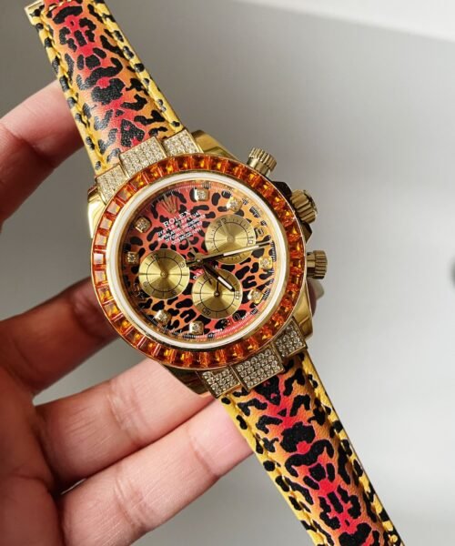 Daytona 116598 SACO 'Leopard' JH factory Leopard print Dial Leopard print Leather Strap - Image 2