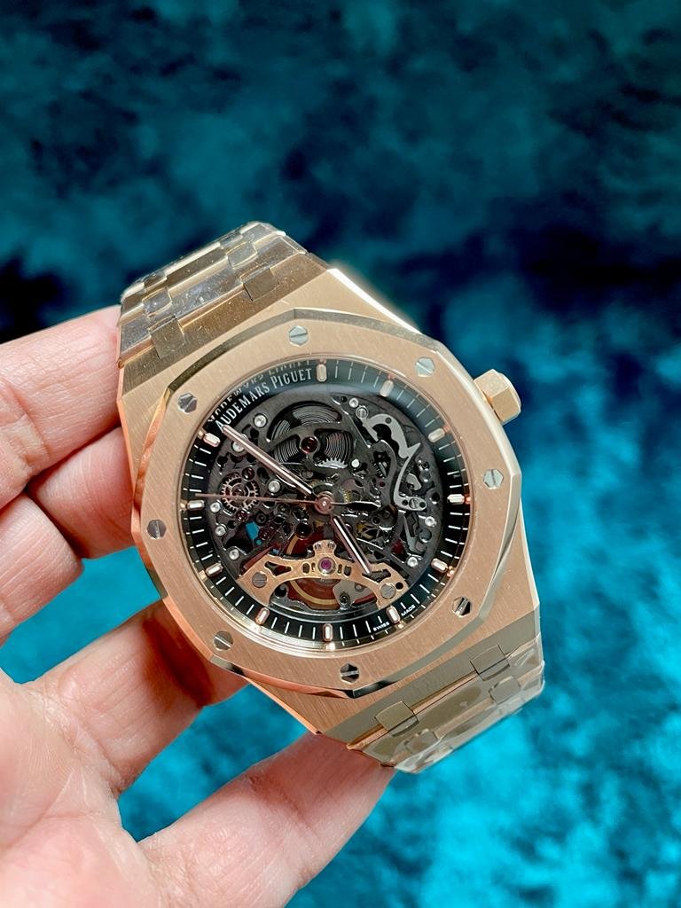 Royal Oak 41mm Openworked 15407 RG APSF 1:1 Best Edition on RG Bracelet A3132 - Image 10