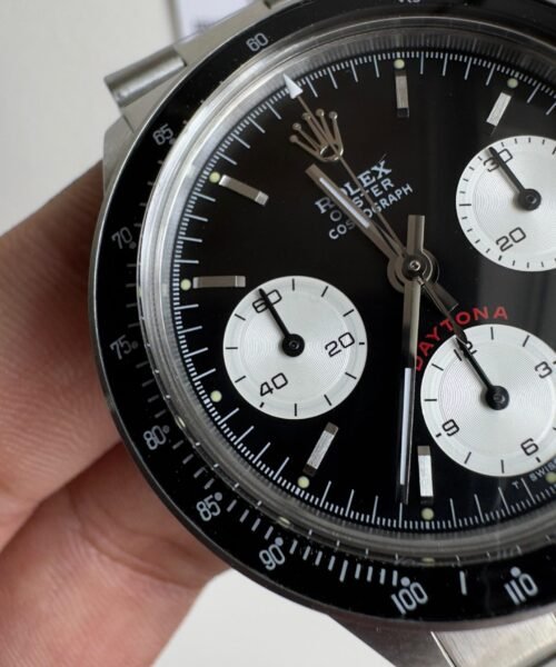 Daytona 6263 SS JKF Best Edition Black Dial White Subdials Black Tachymeter Bezel on SS Bracelet Venus 75 - Image 5