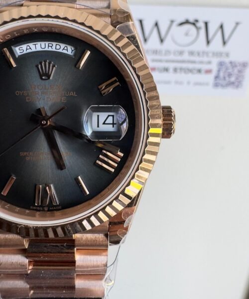 Qf V5 Day-Date 228238 40mm RG 904L Steel Grey Gradient Dial Gain Weight 185g Day date - Image 5